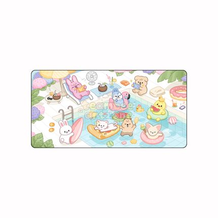 [PRE-ORDER] Pool Party Skzoo Desk Mat by @teambee.artzone