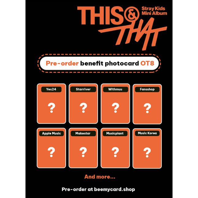 [PRE-ORDER] Stray Kids Mini Album THIS&THAT POB